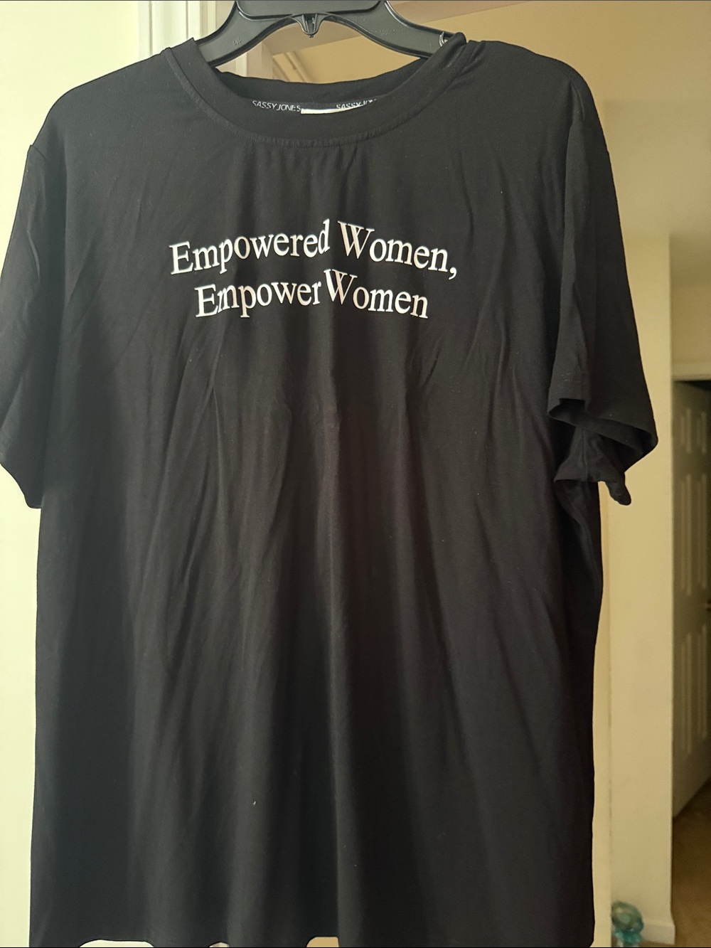 Sassy Jones Black "Empowered Women, Empower Women" Graphic Tee